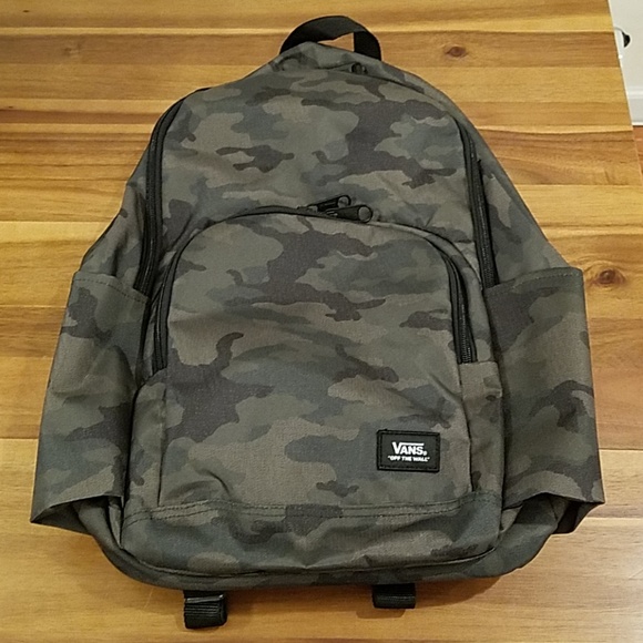 vans backpack camo